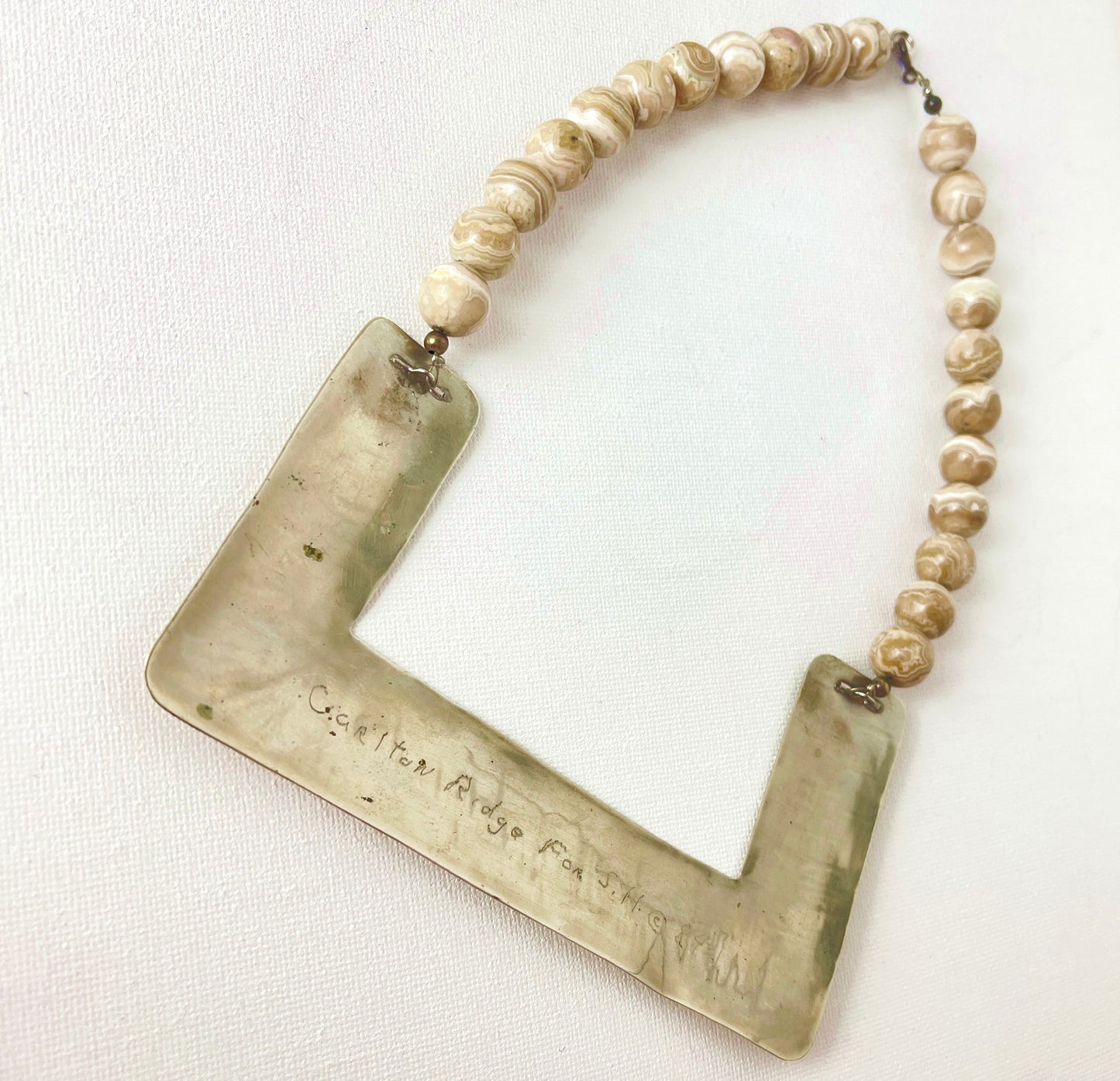 Carlton Ridge Modernist Statement Necklace