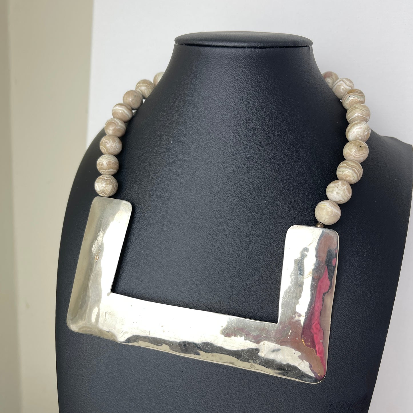 Carlton Ridge Modernist Statement Necklace