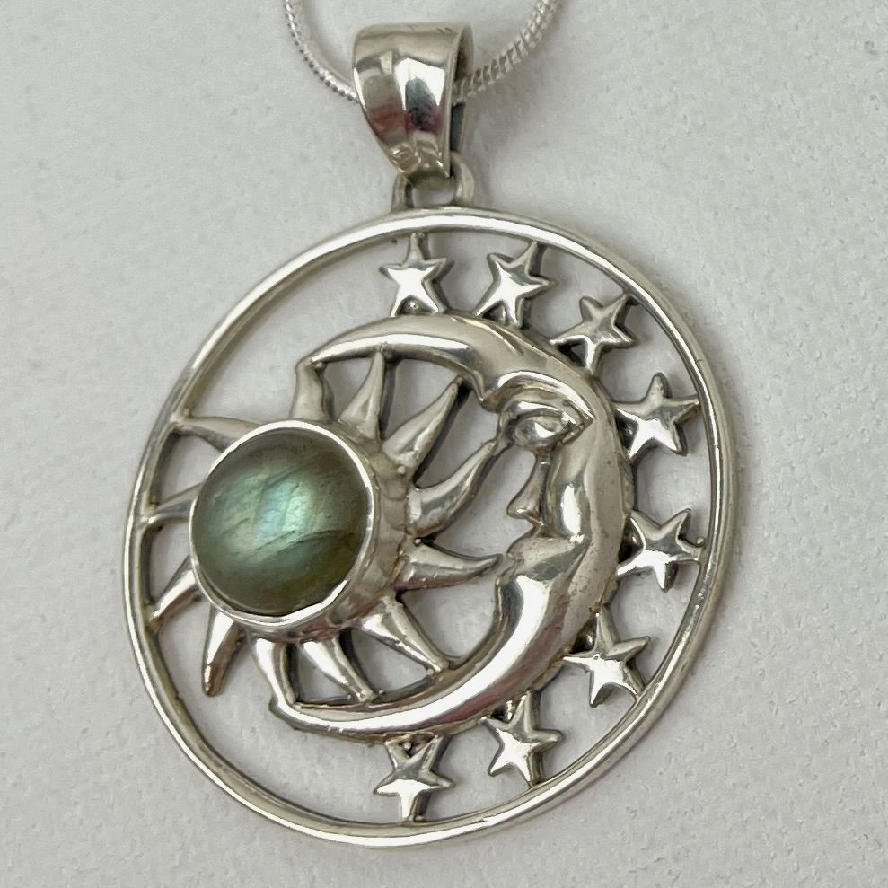 Sun, Moon and Stars Pendant