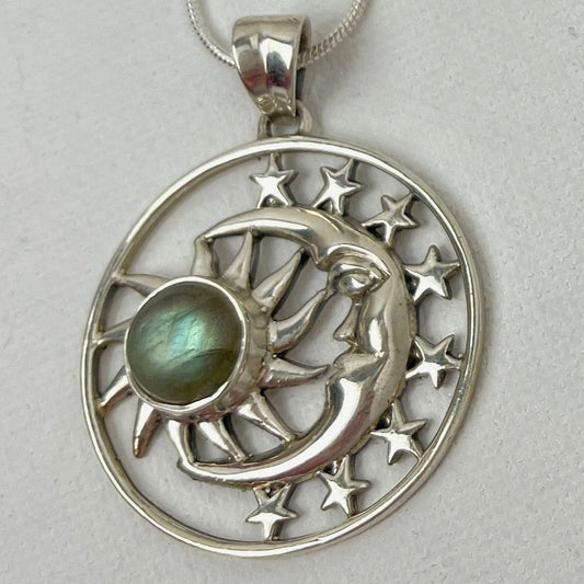 Sun, Moon and Stars Pendant