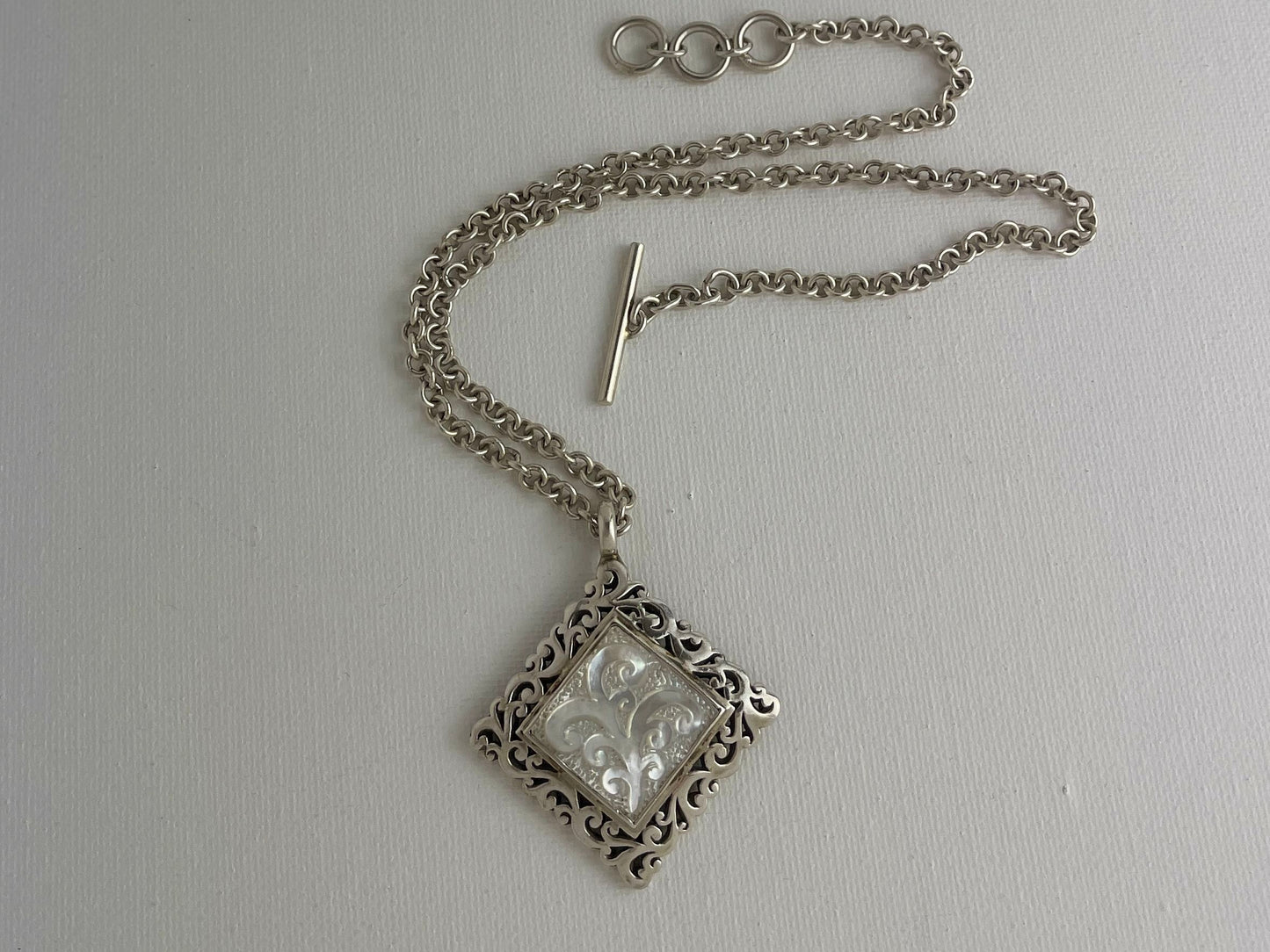 Lois Hill Inlaid Mother of Pearl Necklace