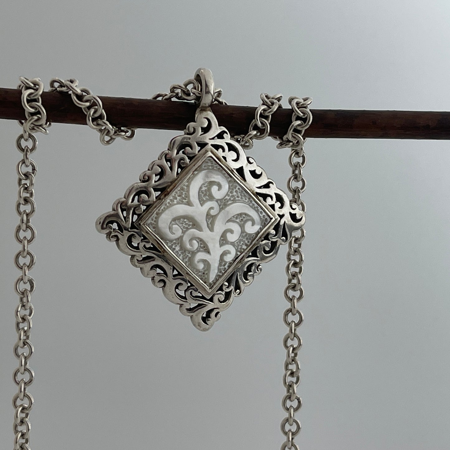 Lois Hill Inlaid Mother of Pearl Necklace