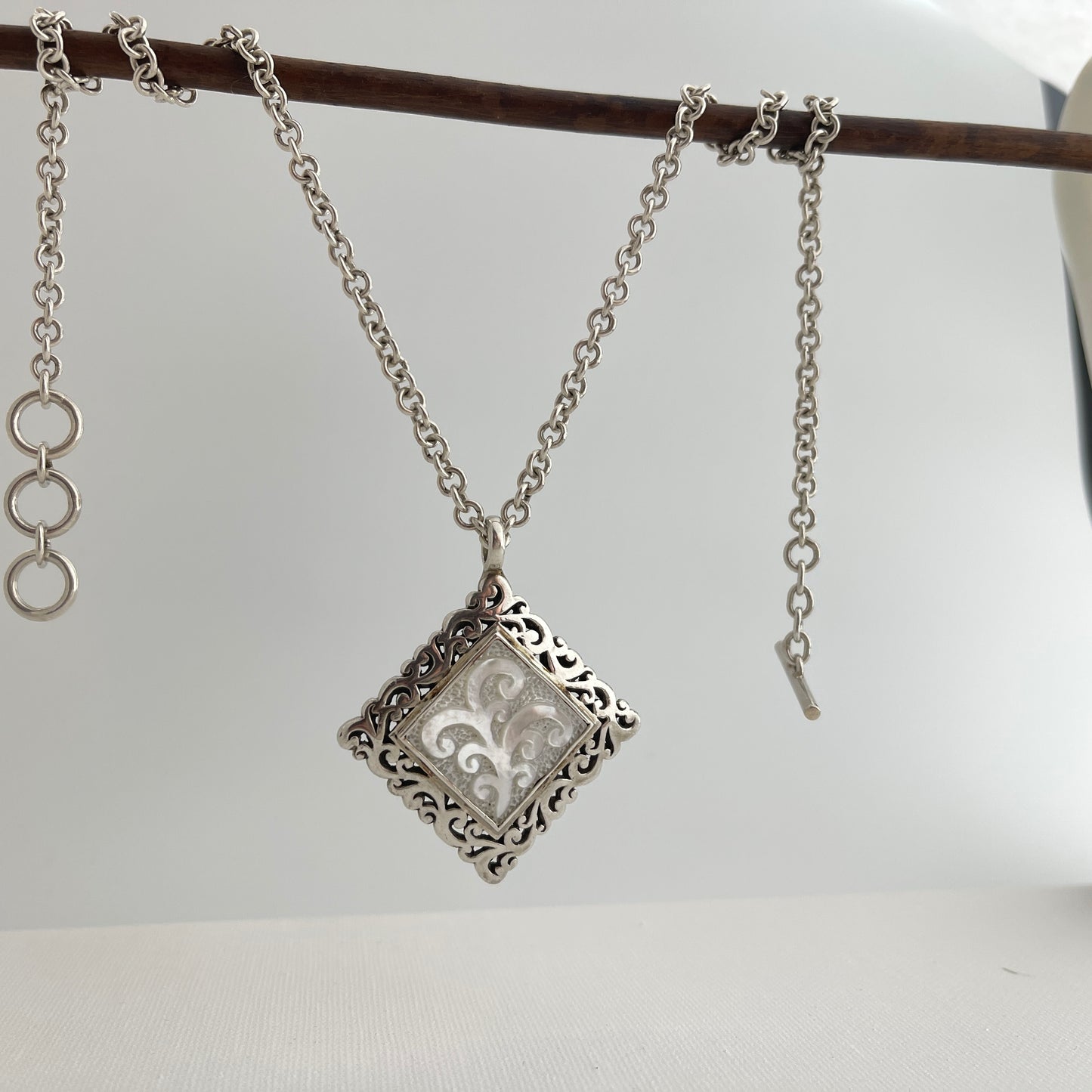 Lois Hill Inlaid Mother of Pearl Necklace