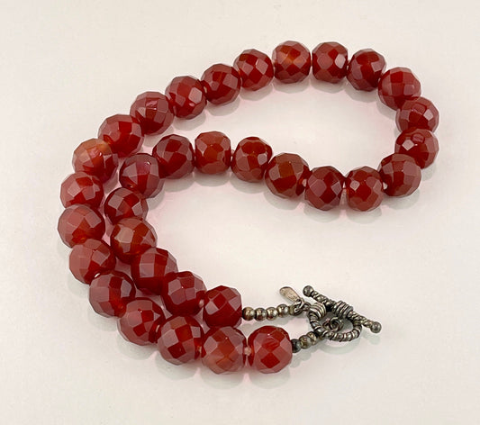 Red Carnelian 19" Collar Necklace