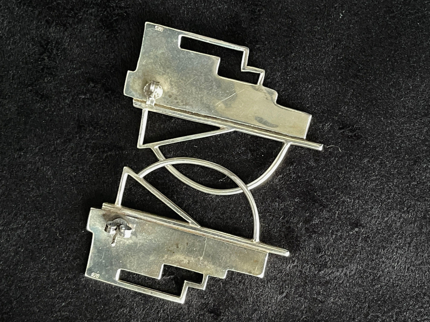 Art Deco Sterling Silver Earrings