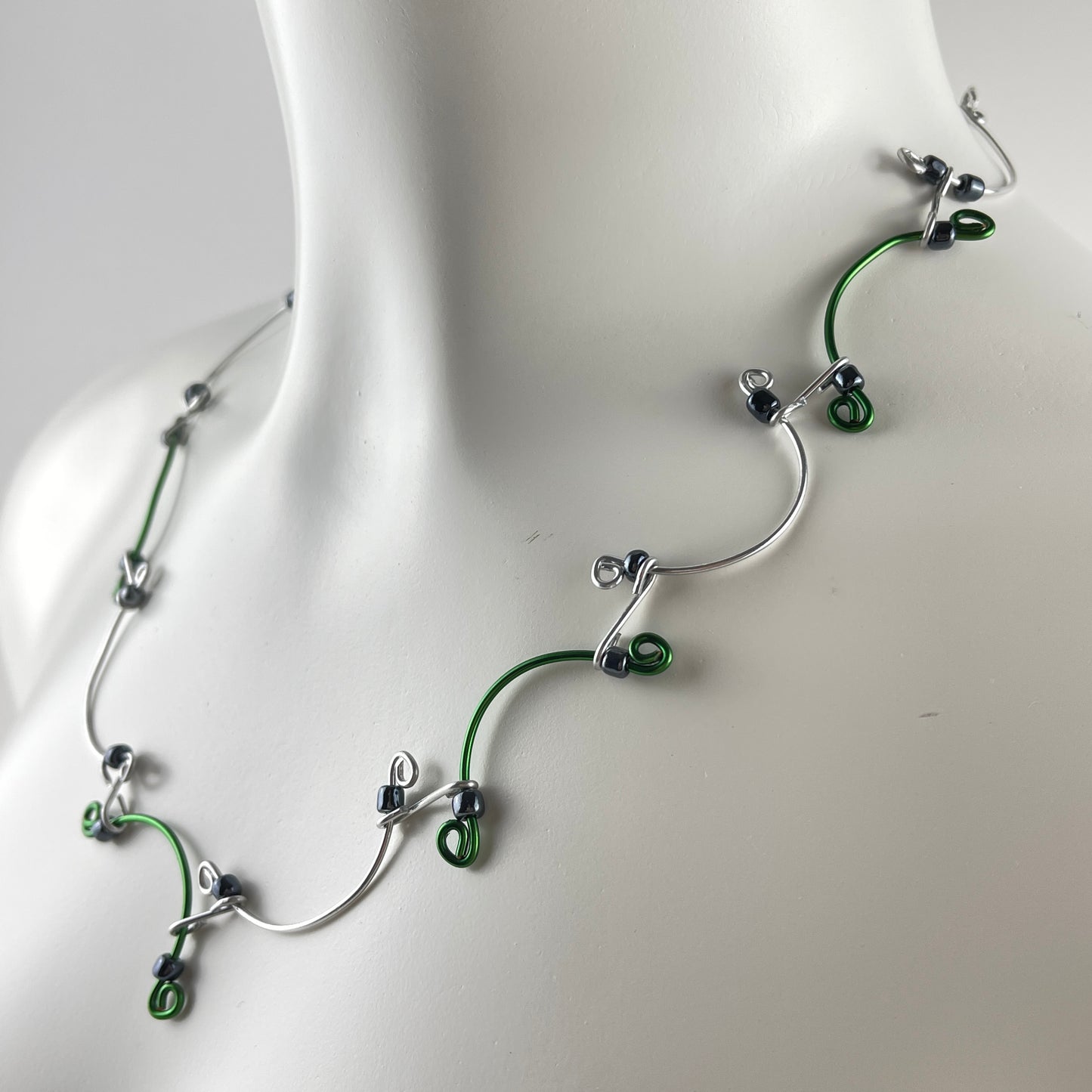 Twisted Wire Necklace And Earrings Set