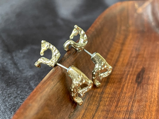 Jumping Horse Pierced Earrings