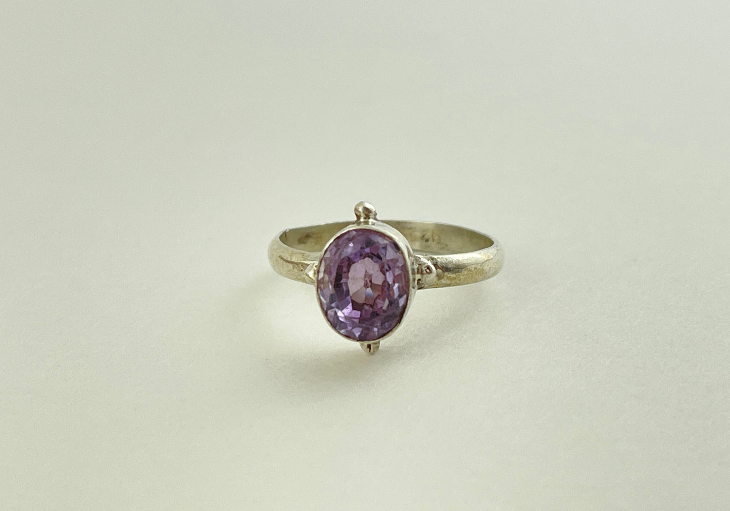 Amethyst Sterling Silver Ring Size 7