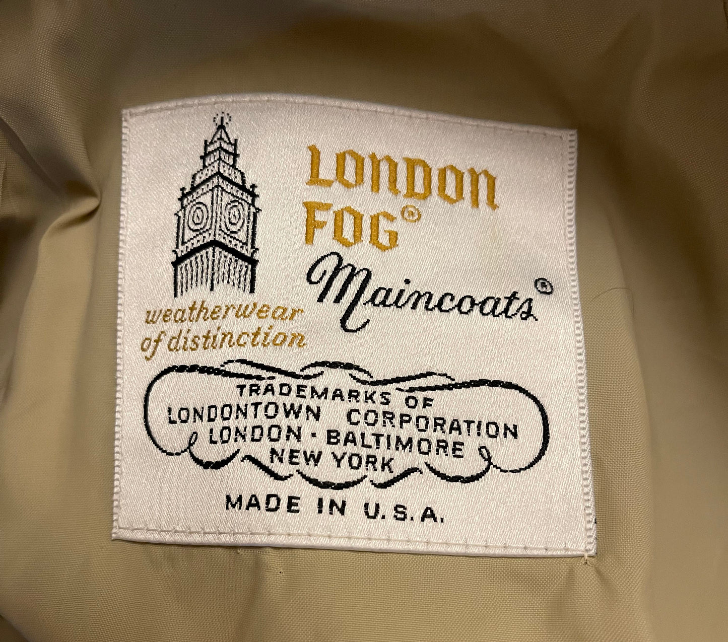 Vintage London Fog Trench Coat